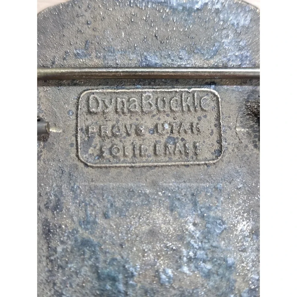 Vintage Teleweld Inc Rail Maintenance Solid Brass Belt Buckle DynaBuckle USA